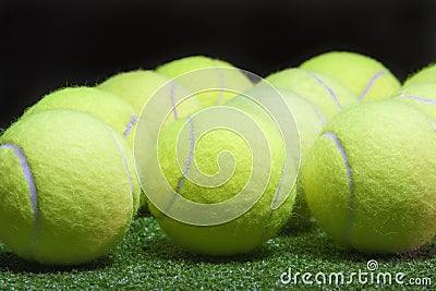 Plenty of tennis Balls. Sport Concept