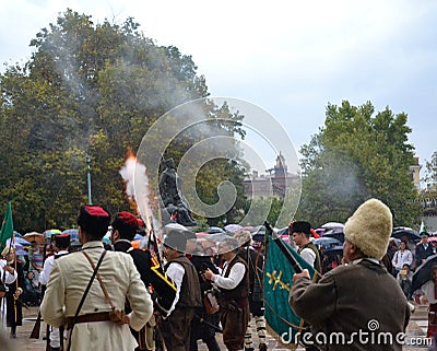 Plovdiv Celebration day scene