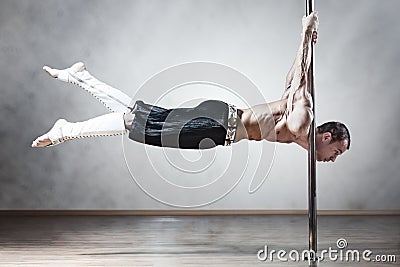 Pole dance man