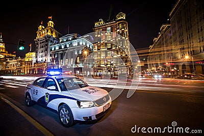The police car