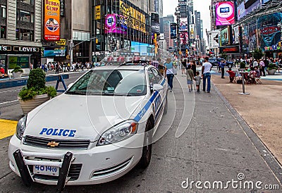 Police Car at Times Square New York City