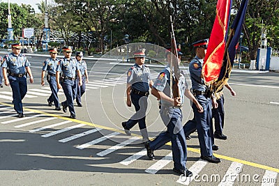 Police Force in Manila, Philippines