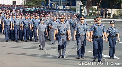 Police Force in Manila, Philippines