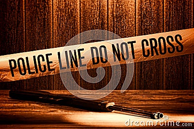 Police Line Do Not Cross Murder Crime Scene Tape