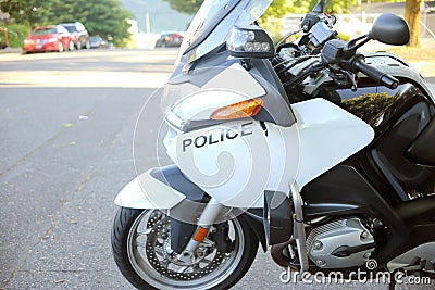 Police motorcycle