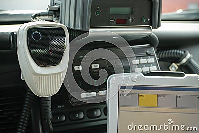 Police Radio Mic in Car