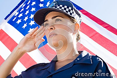 Police salute