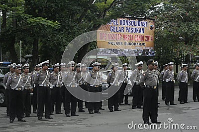 POLICE SECURITY ALERT ELECTION IN SUKOHARJO