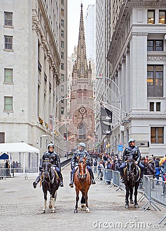 Police in Wall Street