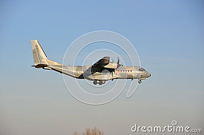 Polish Air Force plane landing