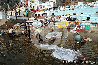 Pollution at the Ganges River