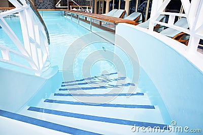 Pooll on the deck of a cruise ship