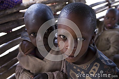 Poor african children
