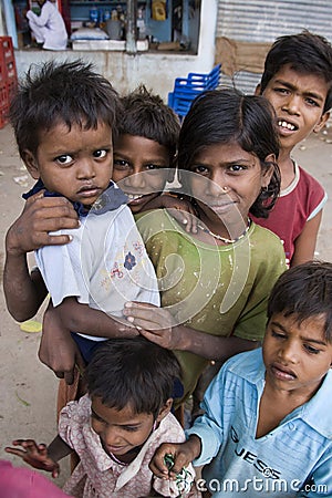 Poor Street Children in India