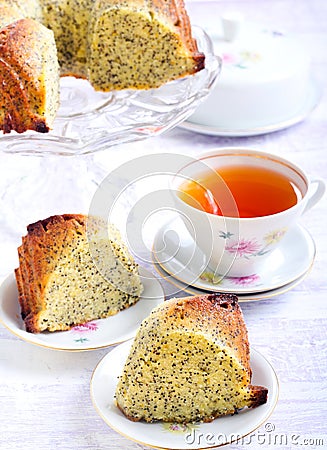 Poppy seed orange ring cake