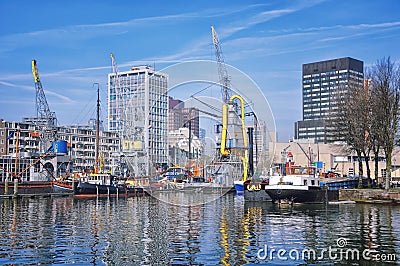 Port in Rotterdam, Netherlands