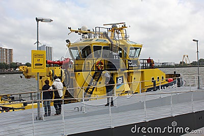 Port of Rotterdam Tug Boat on River Maas