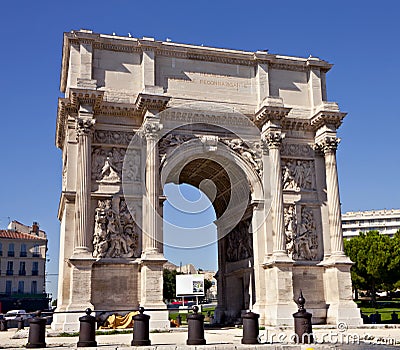 Porte Royale - Triumphal Arch In Marseille Roya