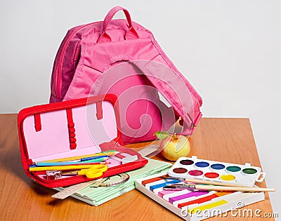 Portfolio and school supplies