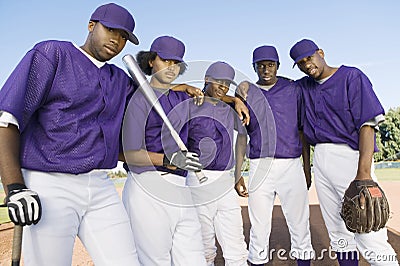 Portrait Of Baseball Team Mates