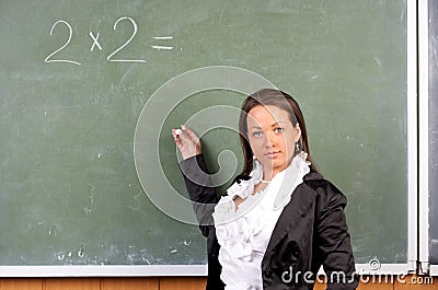 Portrait of beautiful female teacher