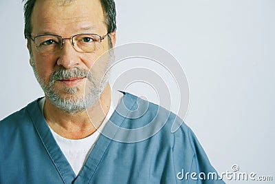 Portrait of an elderly doctor