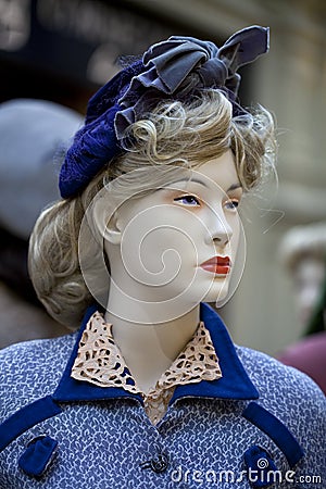 Portrait of female mannequin