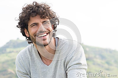 Portrait Of Happy Laughing Man