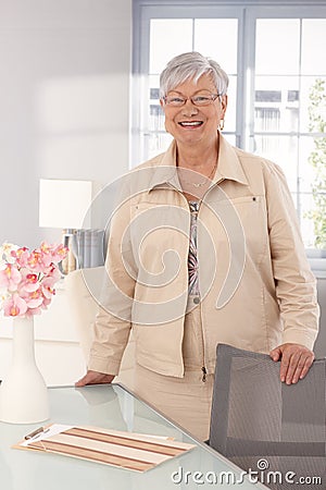 Portrait of happy smiling mature woman