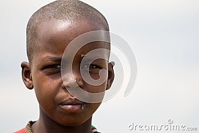 Portrait of a Masai girl