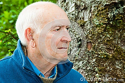 Portrait Serious Older Man