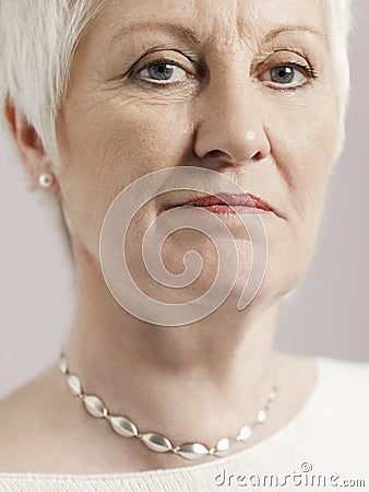 Portrait Of Serious Senior Woman
