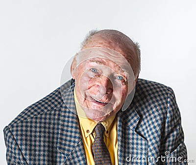 Portrait of a smiling old man