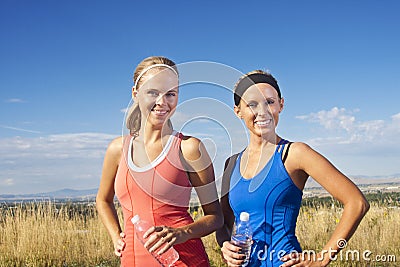 Portrait of Two women after a workout