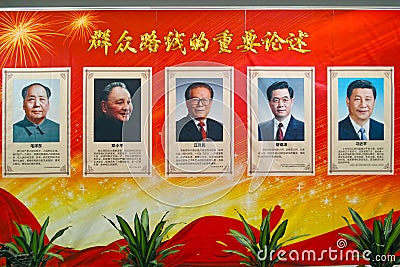 Portraits of China Communist leader