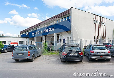 Post office parked cars