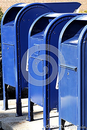 Postal Boxes in A Row