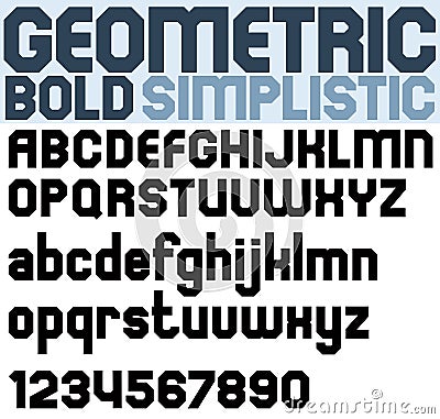 Poster black bold geometric font