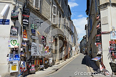 Posters on the street, Avignon Theater Festival