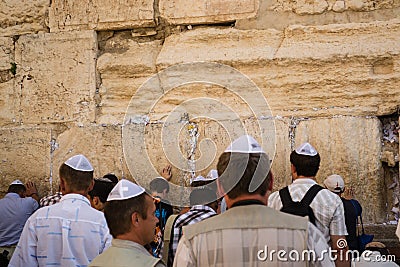 Prayer at the wailing wall