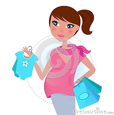pregnant-mom-shopping-baby-boy 