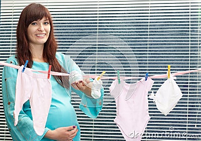 Pregnant woman baby clothes