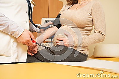 Pregnant woman at hospital