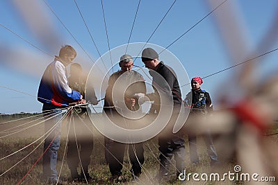 Preparation parachutists