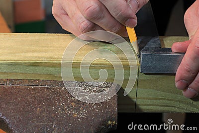 Prepare a saw cut