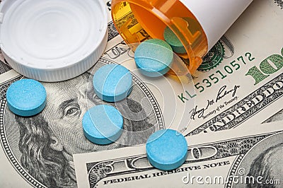 Prescription medicine and money