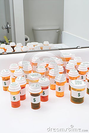 Prescrption Medicine Pill Bottles