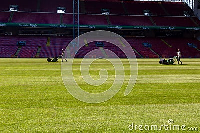 Preseason preparations at Danish national stadium Parken
