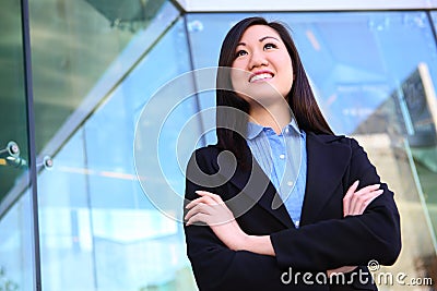 Pretty Asian Business Woman