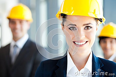 Pretty construction businesswoman